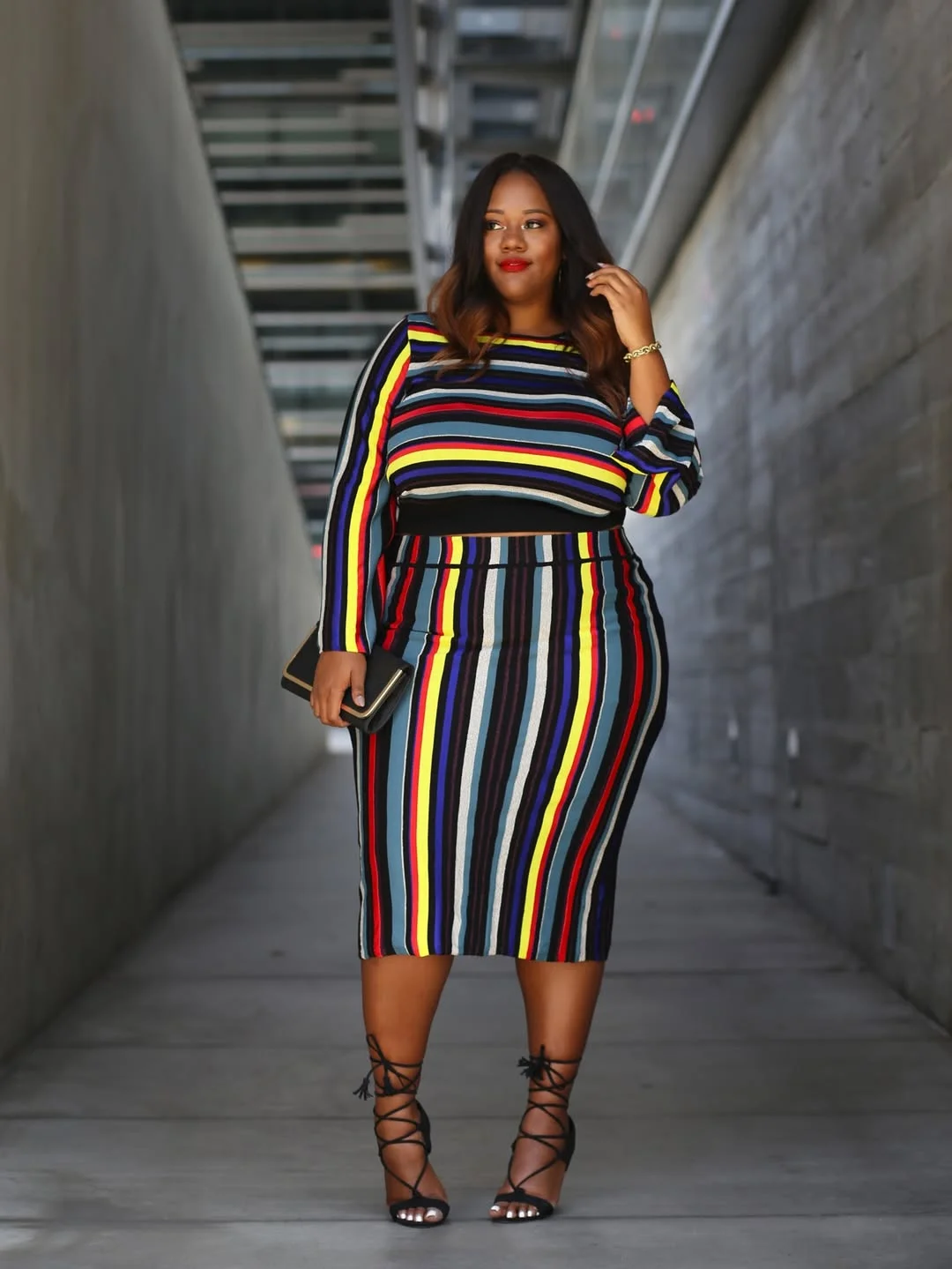 fall outfits for plus size women 2026 Bold Stripes That Brighten Gray Fall Days