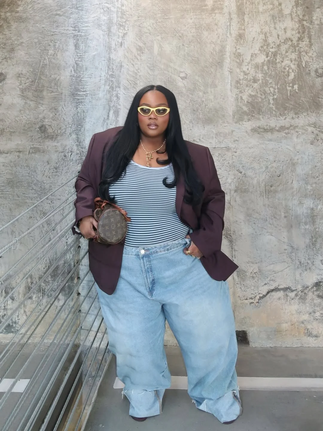 fall outfits for plus size women 2026 Oversized Blazer and Denim Done Right