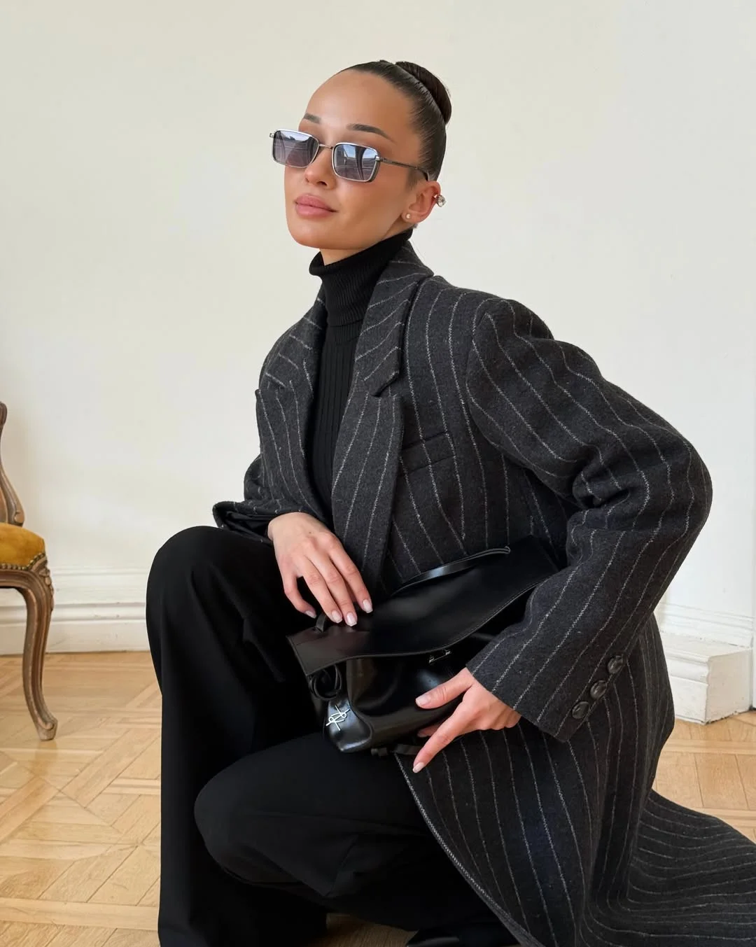 fall outfits ideas 2026 Pinstripe Power Dressing With Minimalist Edge
