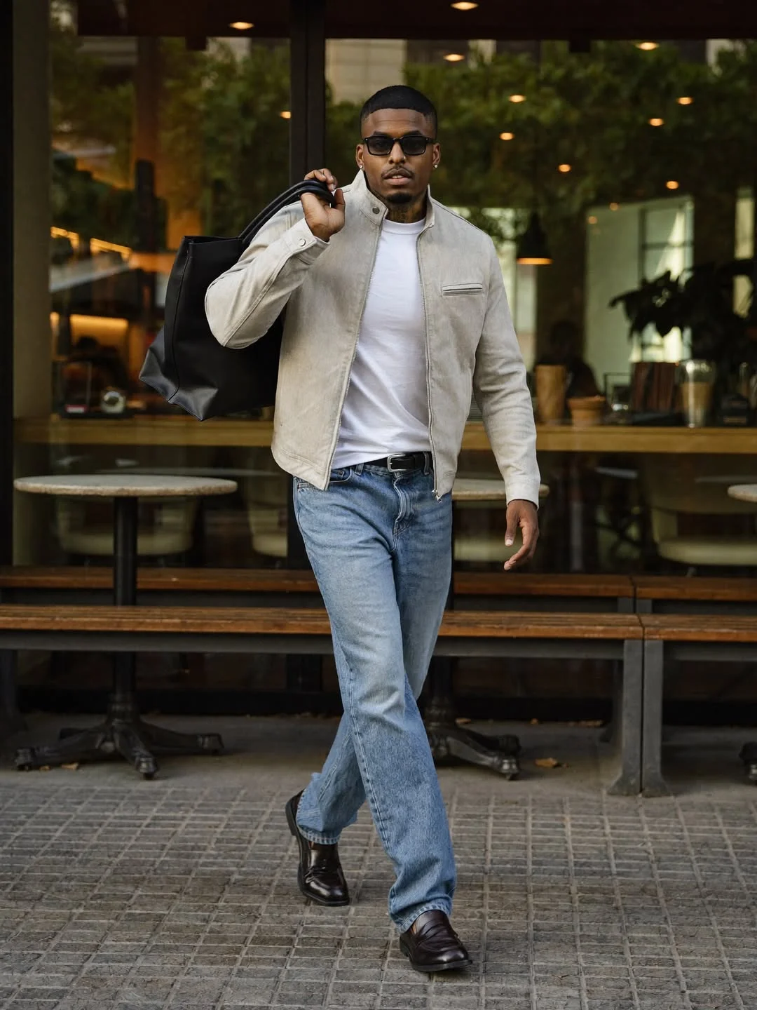 fall outfits ideas for men 2026 Elevated Denim With a Suede Jacket