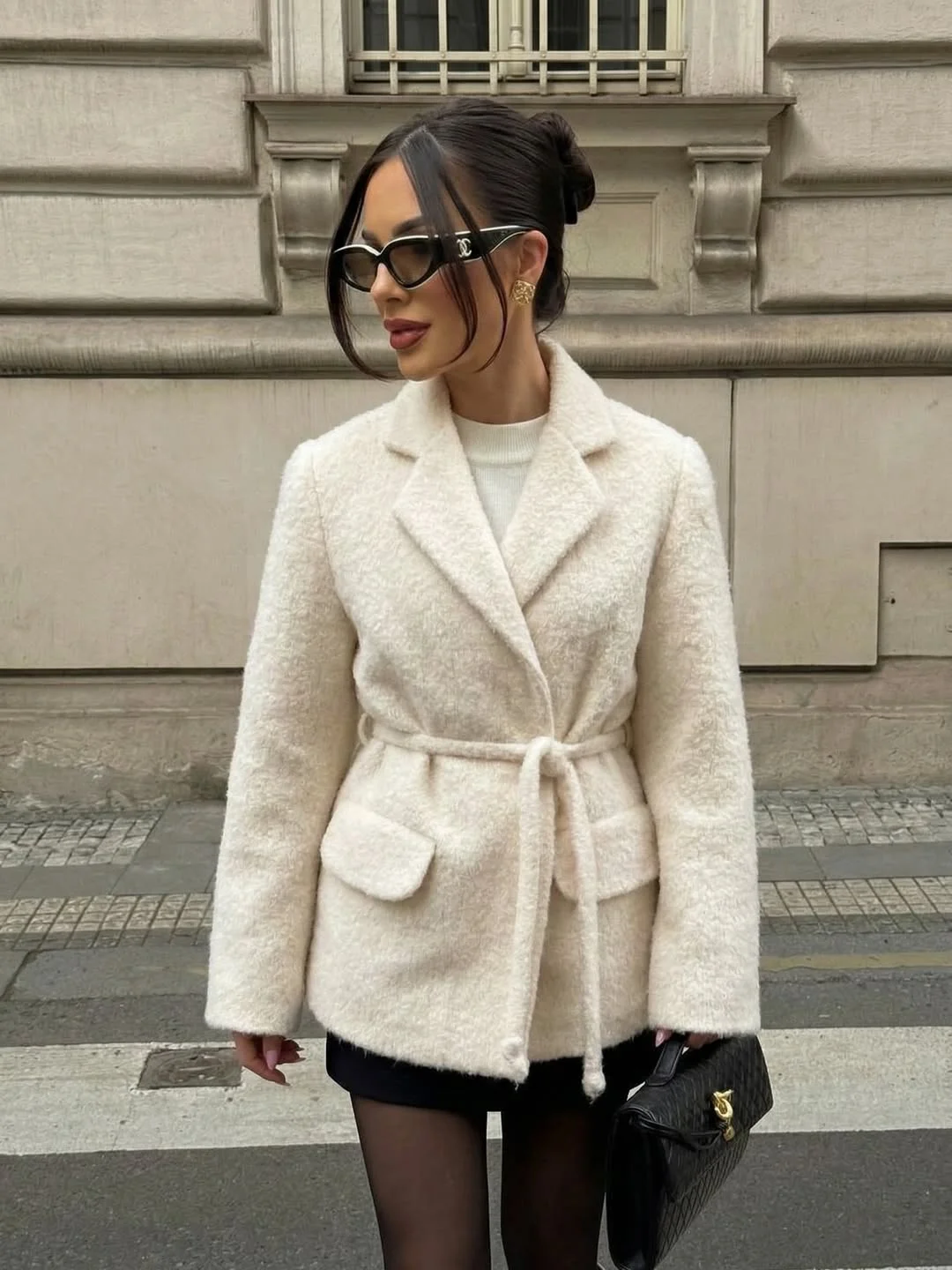 fall outfits with coat 2026 Soft Ivory Texture with Feminine Elegance