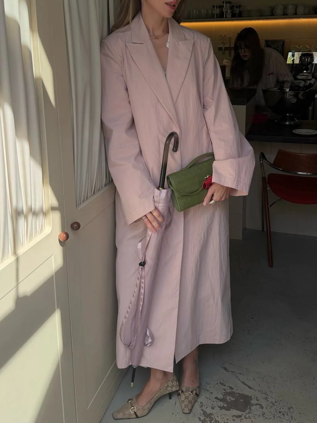 fall outfits with coat 2026 Blush Coat with Fresh Romantic Appeal
