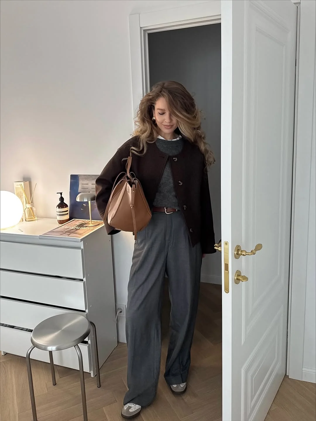 fall outfits with jacket 2026 Relaxed Tailoring with Rich Autumn Tones