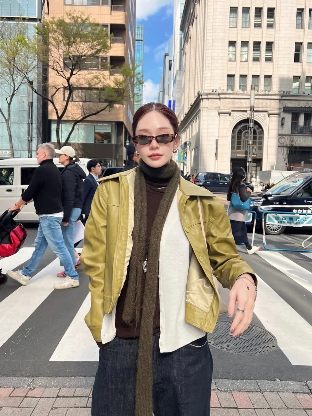 fall outfits with jacket 2026 Olive Leather and Urban Layers