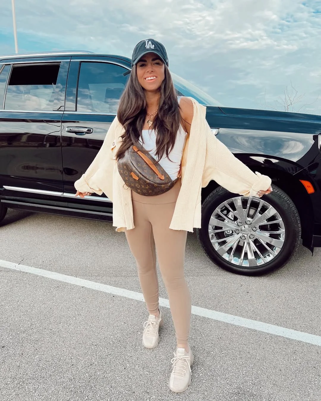 fall outfits with leggings and sneakers 2026 Neutral Layers for Everyday Comfort