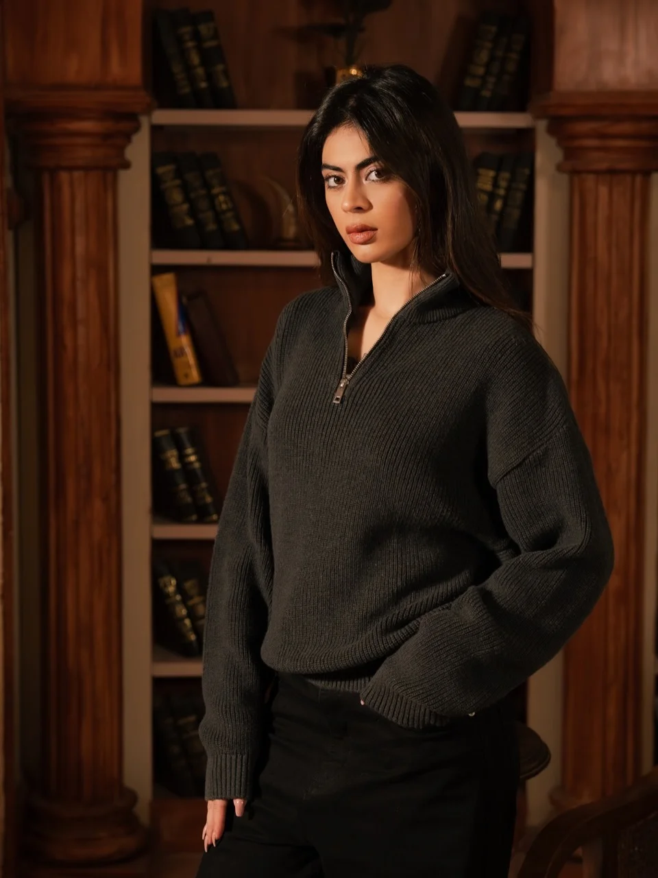 fall outfits with sweater 2026 The Elevated Quarter Zip Sweater