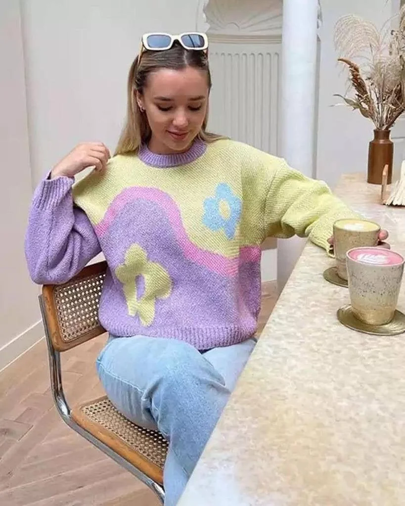 fall outfits with sweater 2026 Pastel Knitwear That Brightens Gray Days