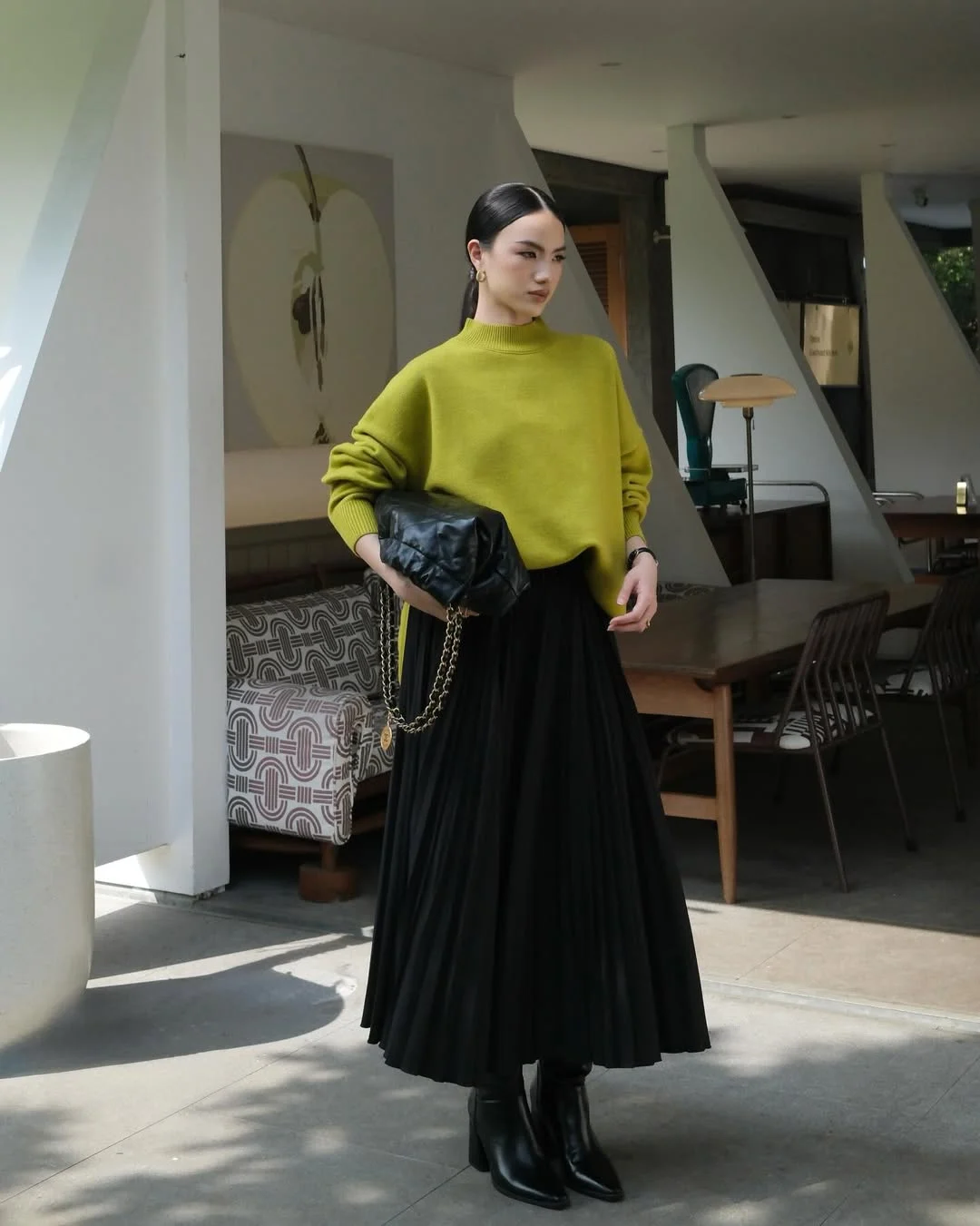fall outfits with sweater 2026 Modern Maxi Skirt Styling With a Statement Sweater