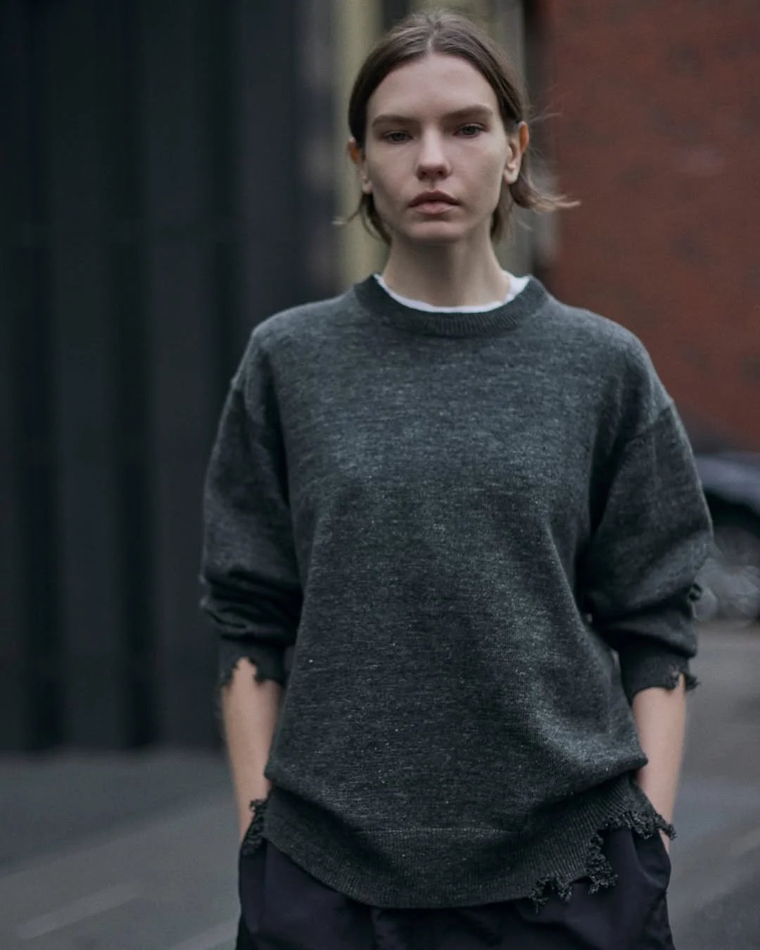 fall outfits with sweater 2026 Charcoal Minimalism for Cool Autumn Days