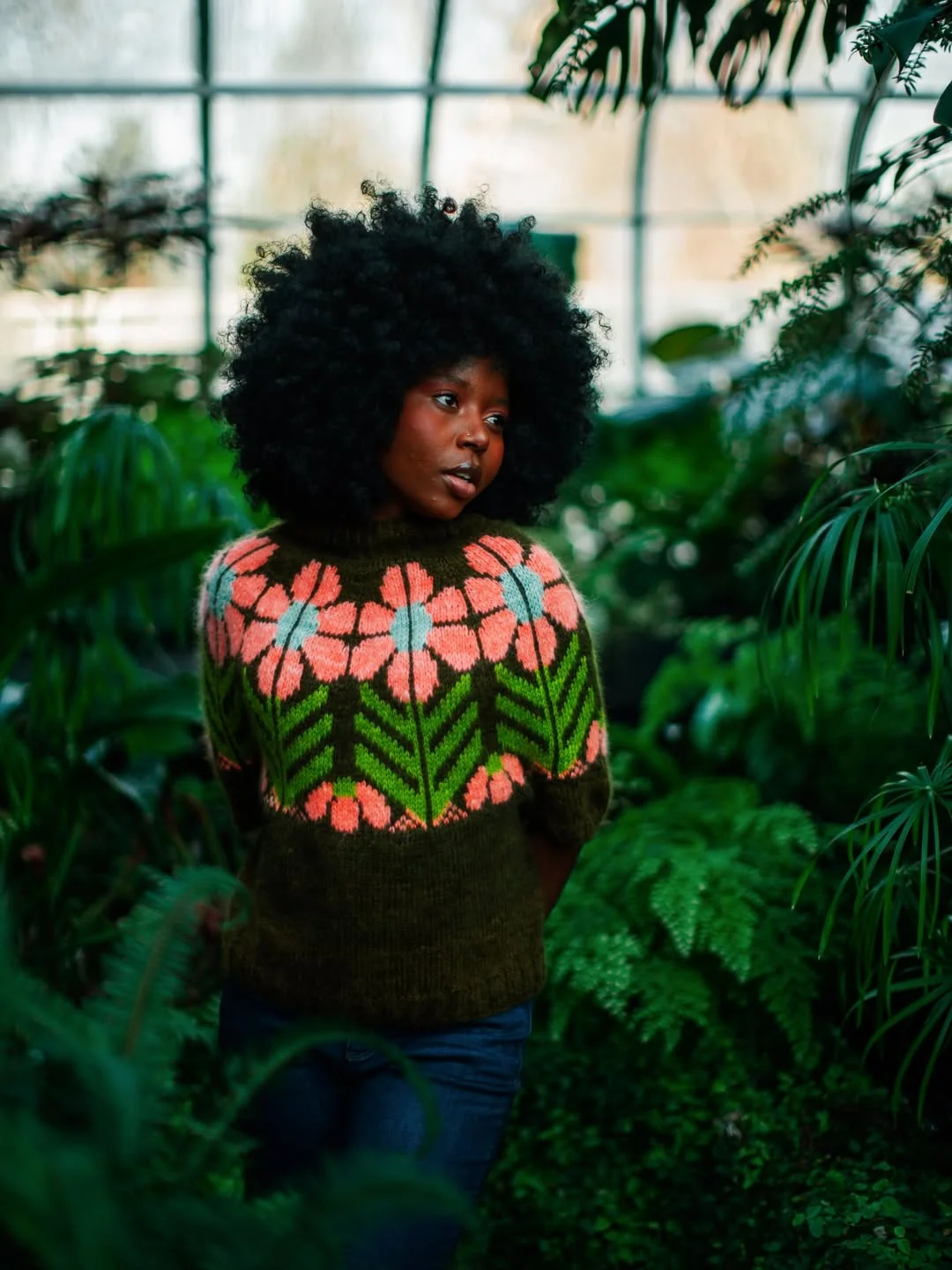 fall outfits with sweater 2026 Playful Floral Knit for Autumn Days