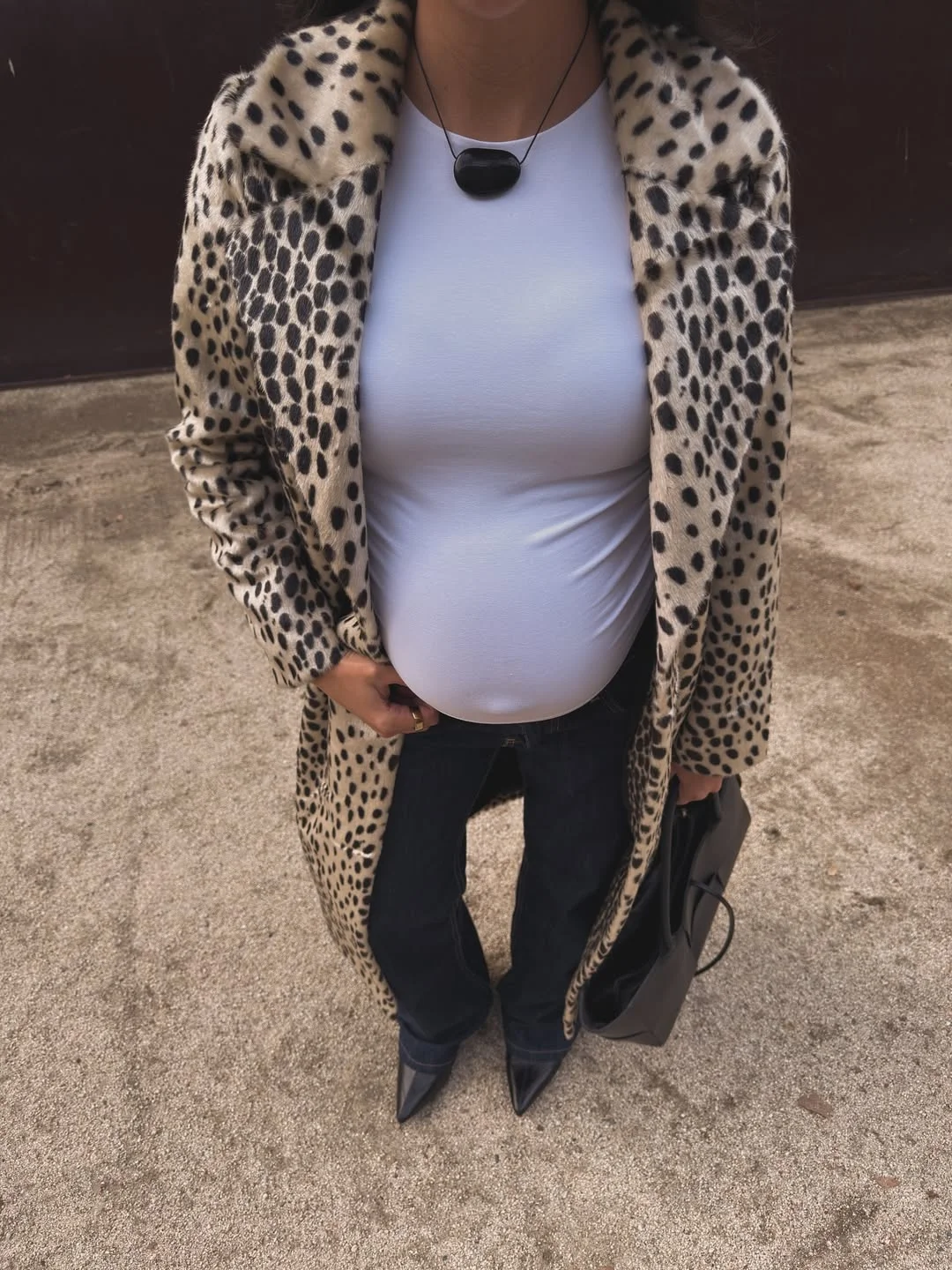 fall pregnancy outfits 2026 Statement Outerwear With Classic Basics