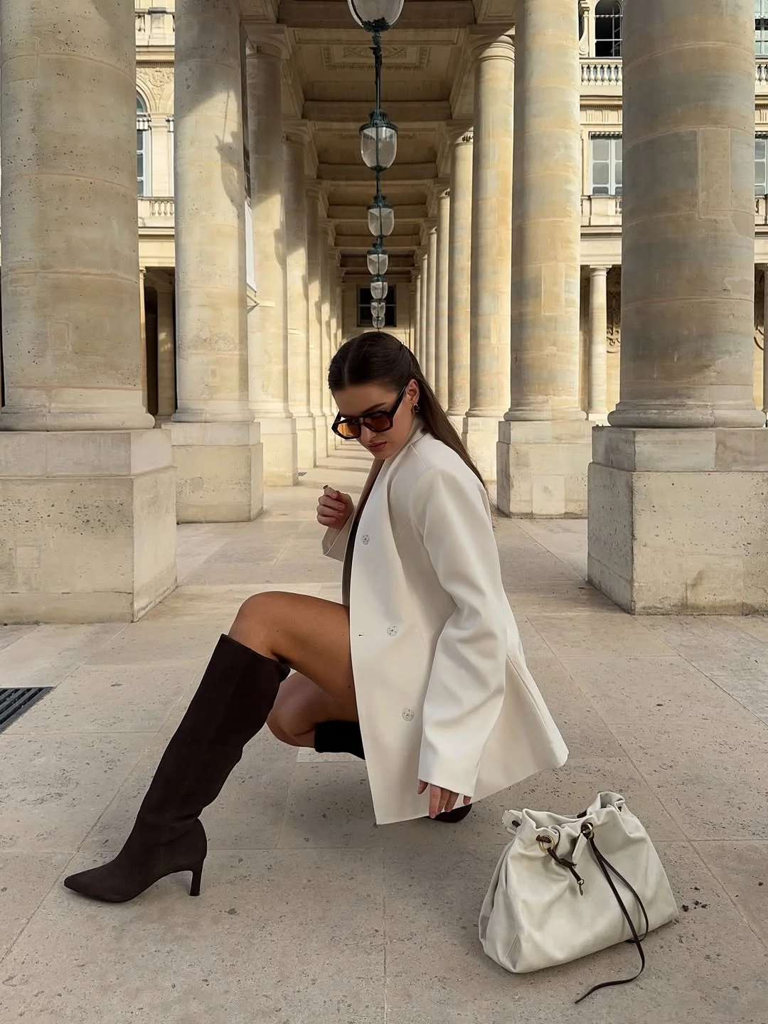 fall travel wardrobe for women 2026 Soft Neutrals and Tall Boots for Elegant Getaways