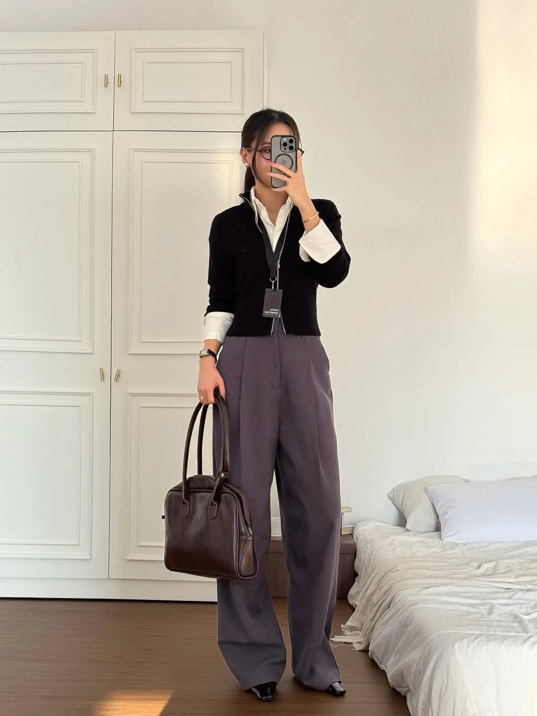 fall work outfits 2026 Smart Layers with Relaxed Office Energy