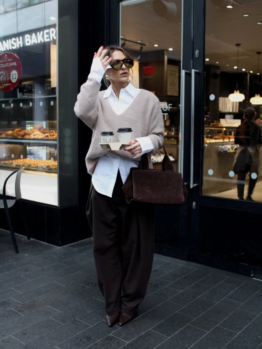 fall work outfits 2026 Coffee Run Layers That Still Look Polished
