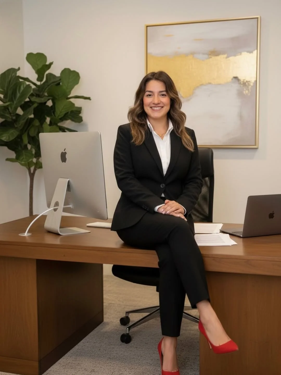 fall work outfits 2026 Classic Black Suit with a Modern Twist