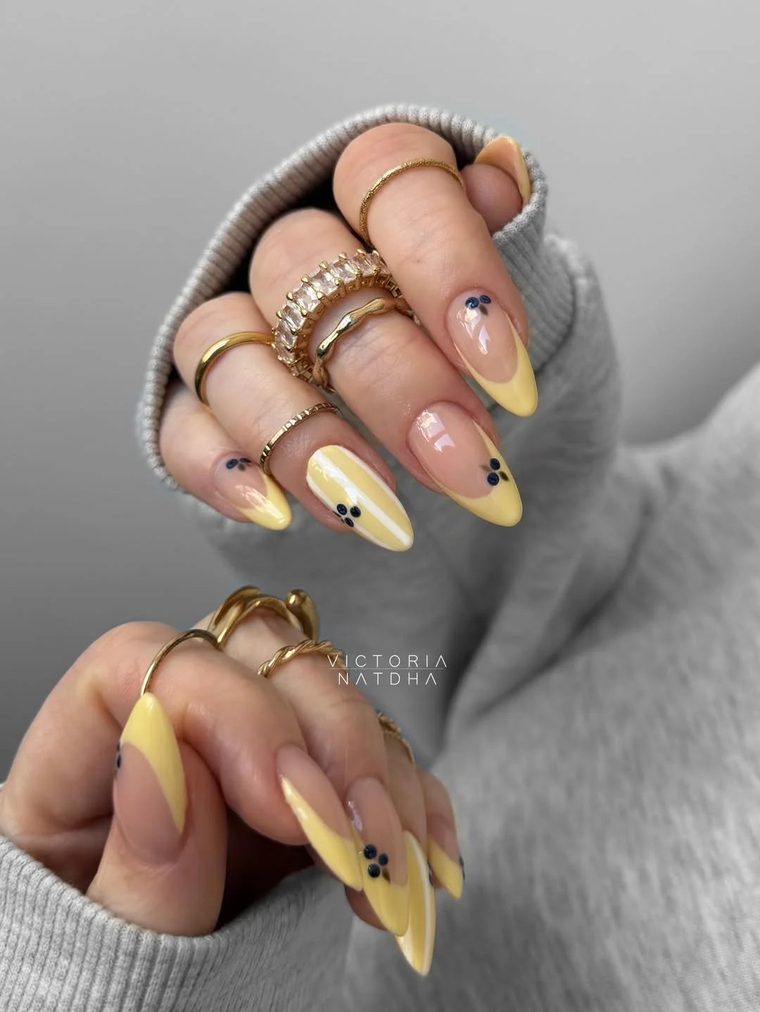 july nail colours ideas 2026 Butter Yellow Tips with a Fresh Citrus Twist