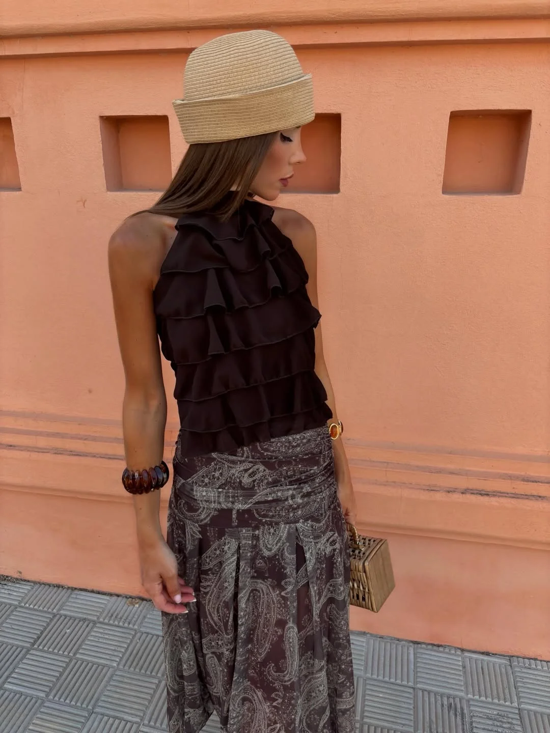 july outfits ideas 2026 Chocolate Ruffles and Vintage-Inspired Charm