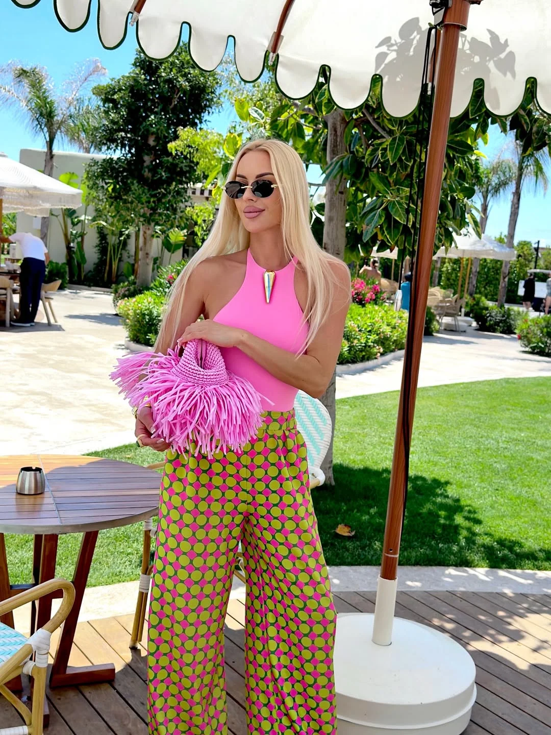july outfits ideas 2026 Playful Pink and Lime Resort Style