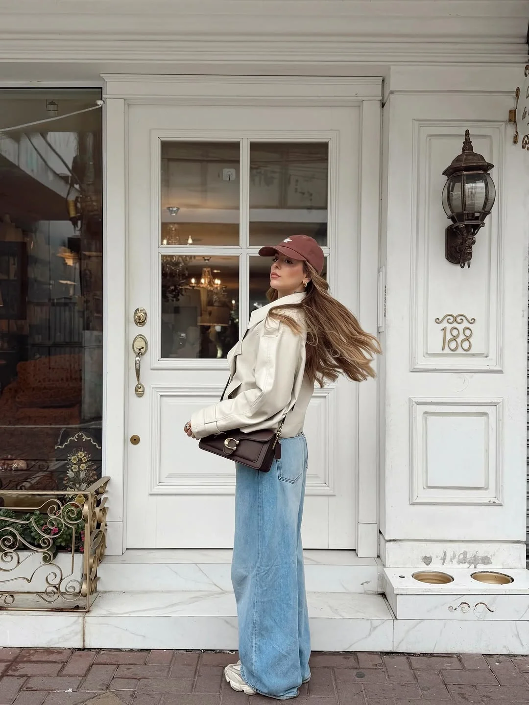 modest fall outfits 2026 Relaxed Denim And Structured Jacket For Casual Autumn Days