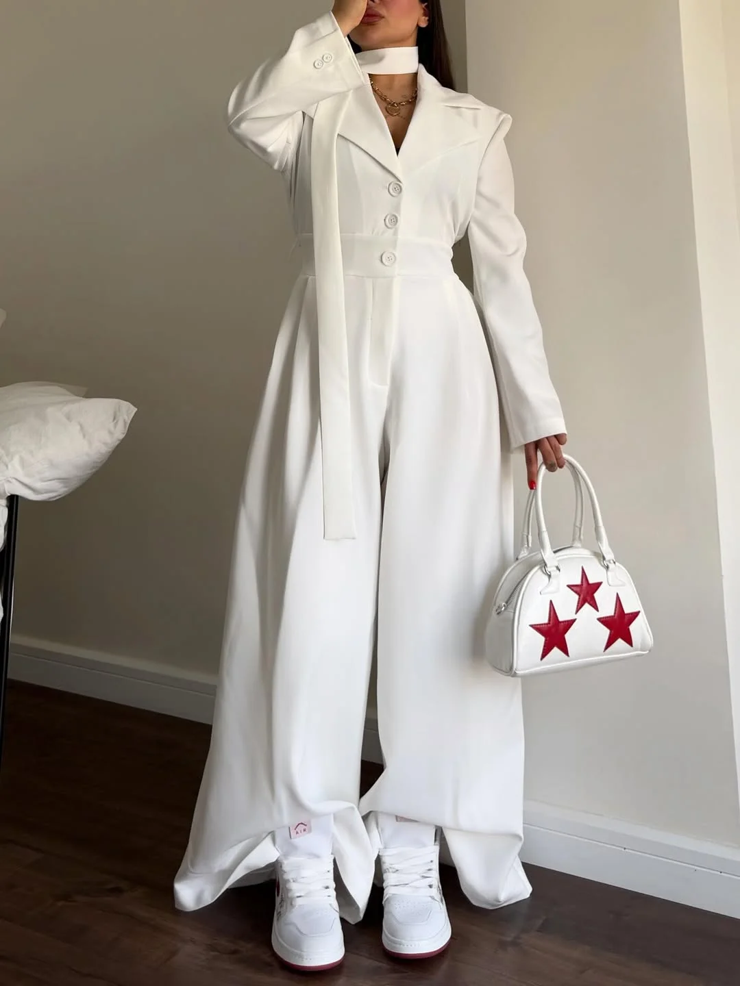 new trends: fall fashion 2026 Modern White Tailoring With Sporty Energy