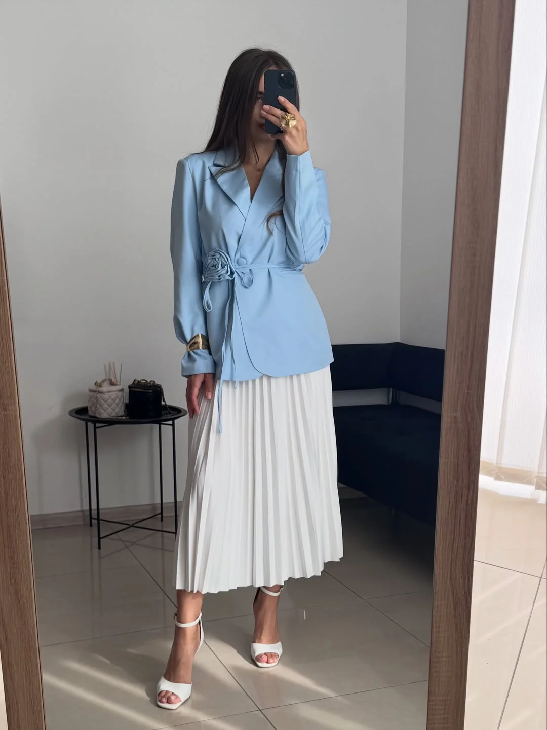 new trends: fall fashion 2026 Powder Blue Brings Soft Elegance to Fall