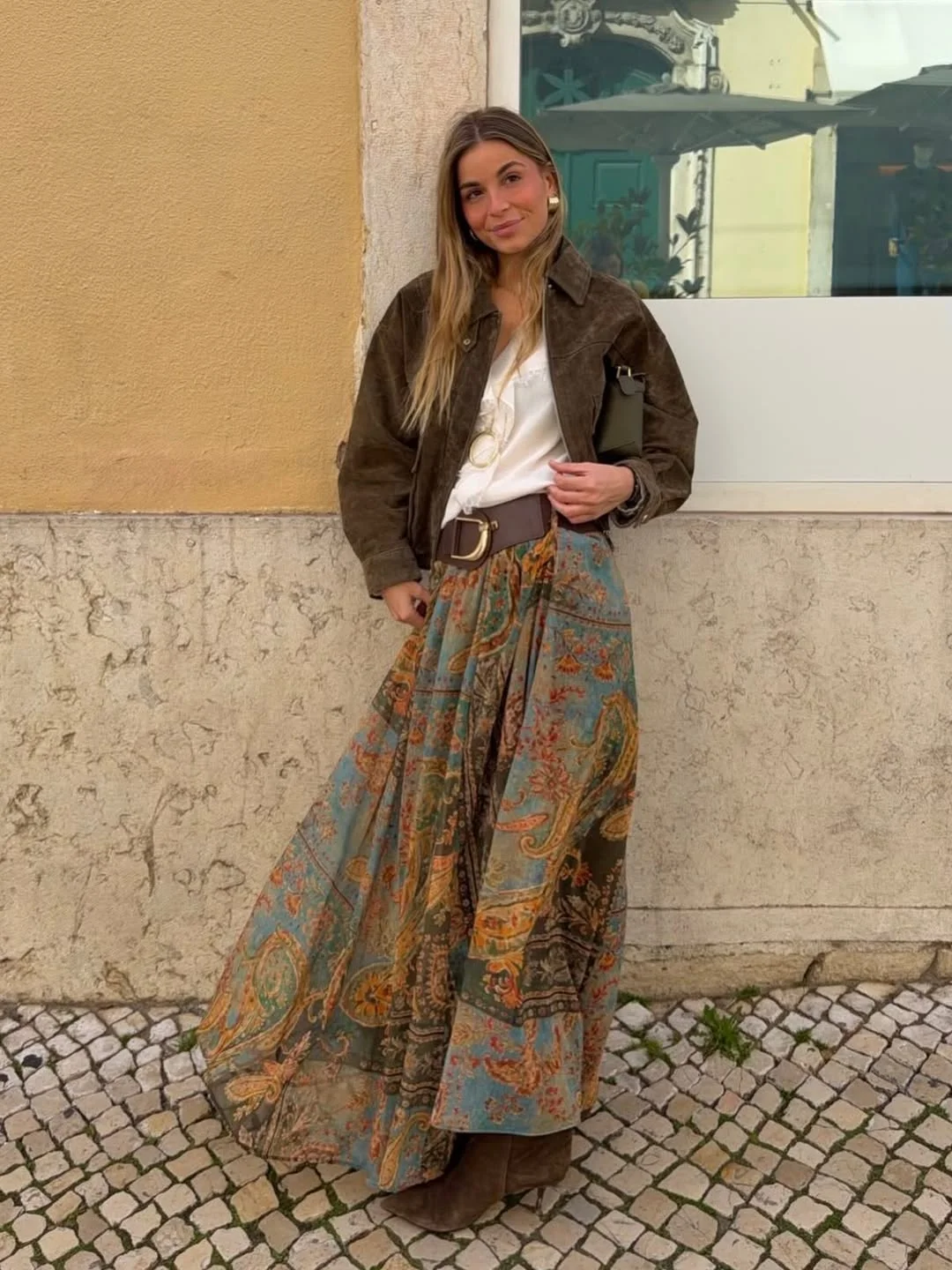nice fall outfits 2026 Bohemian Maxi Skirt For Early Fall