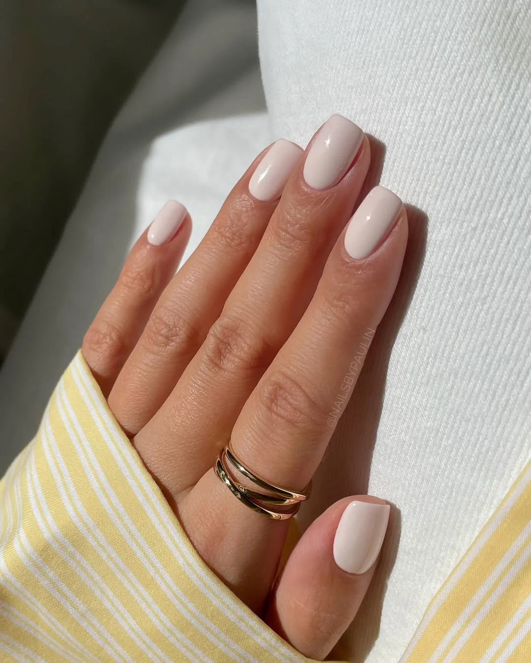 plain summer nails 2026 Soft Vanilla Milk Minimalism