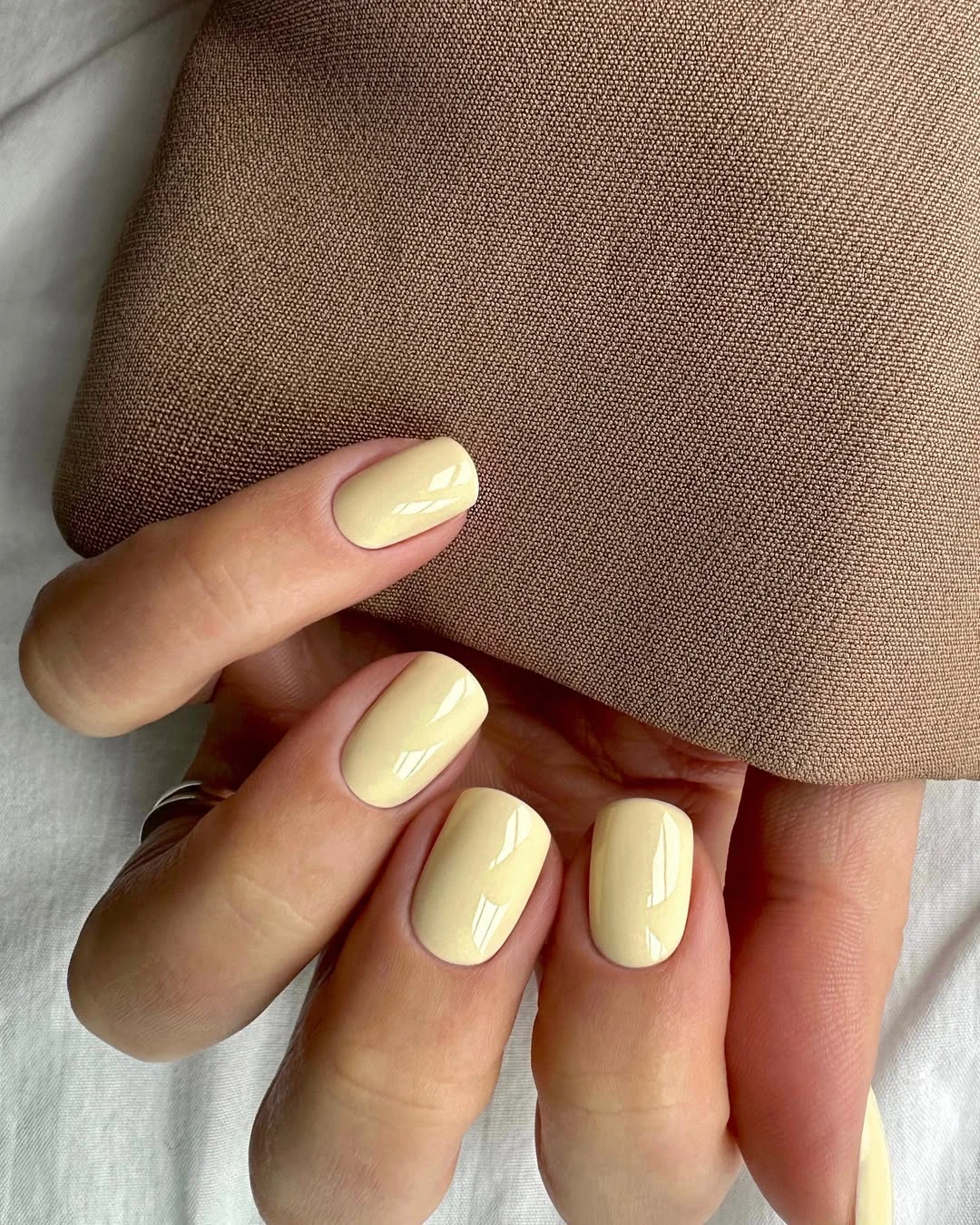 plain summer nails 2026 Butter Yellow for a Soft Summer Refresh