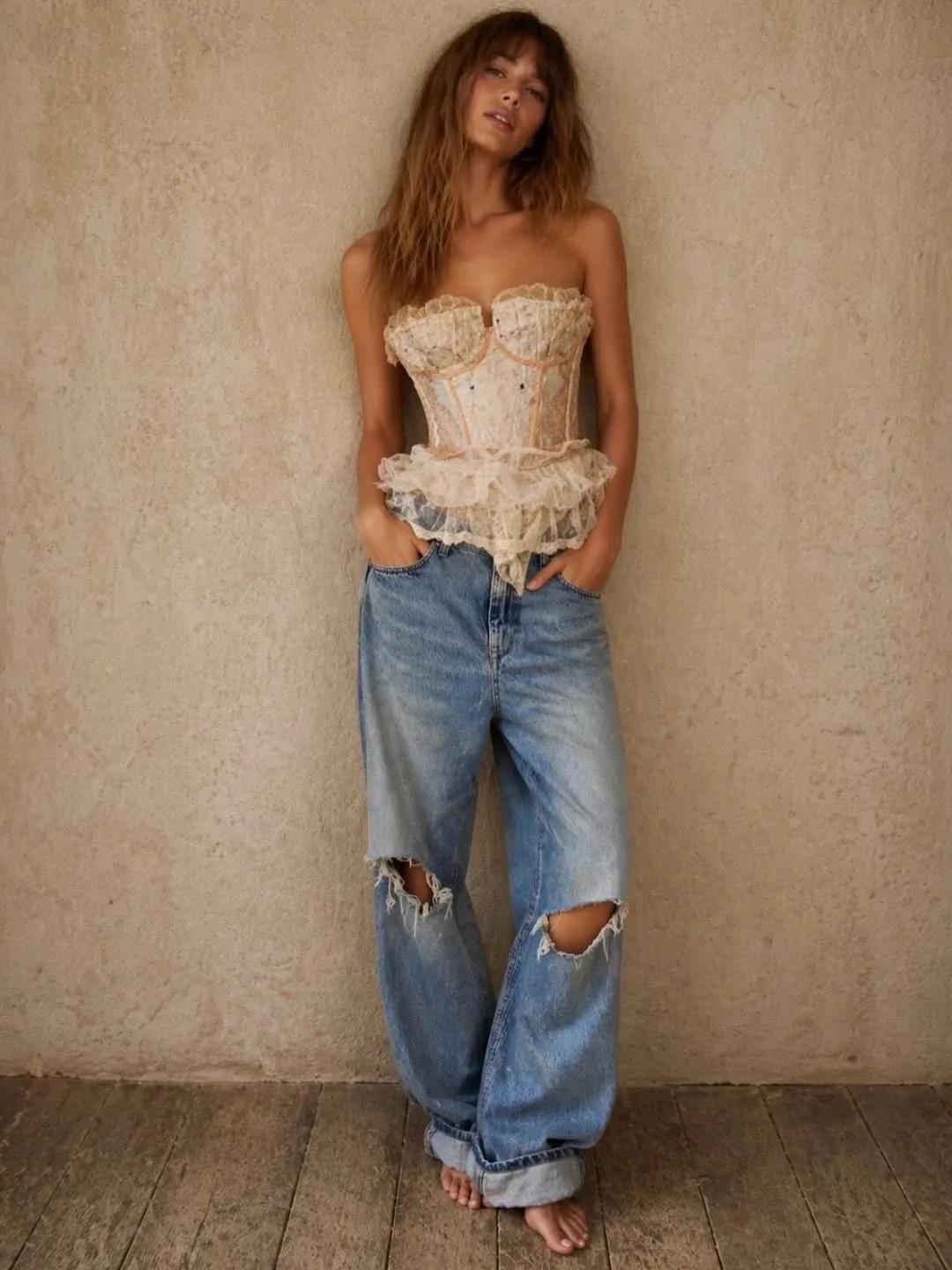 summer to fall outfits 2026 Vintage-Inspired Corsets And Relaxed Denim