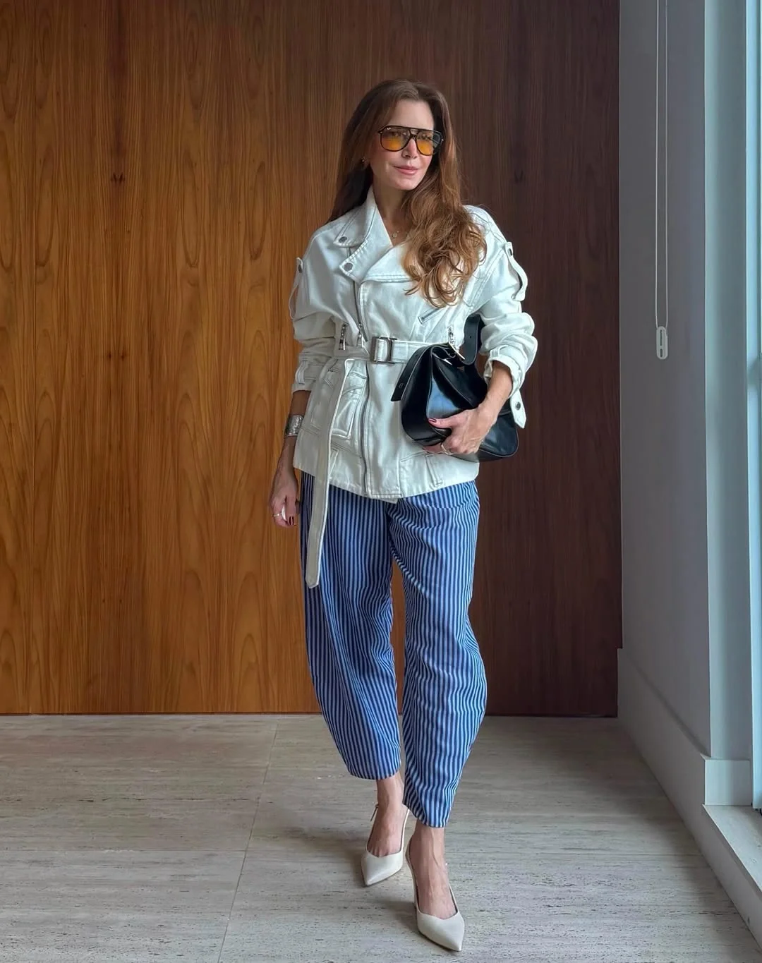 what are the best fall outfits for casual days? Elevated Casual With Stripes And Leather