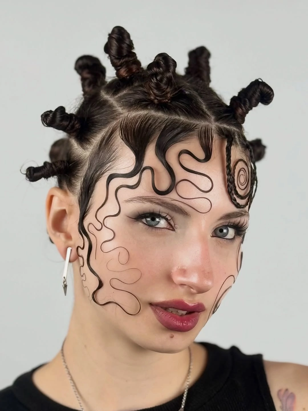 bantu knots hairstyles Creative Editorial Knots With Artistic Tendrils