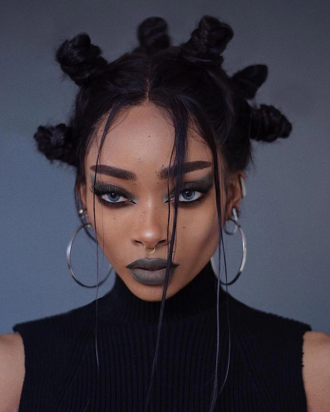 bantu knots hairstyles Editorial Bantu Knots With Soft Face-Framing Pieces