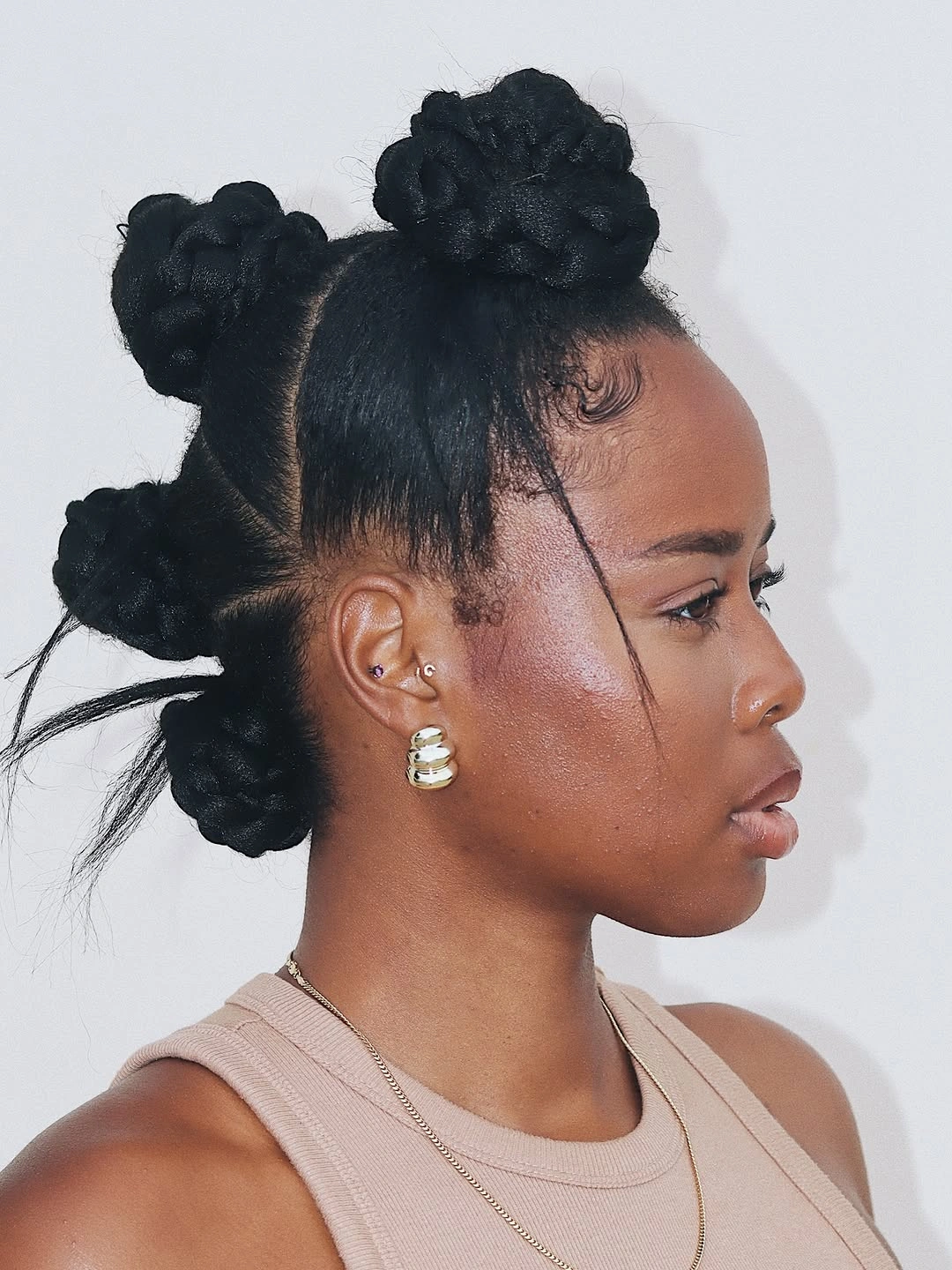 bantu knots hairstyles Oversized Statement Knots With Artistic Placement