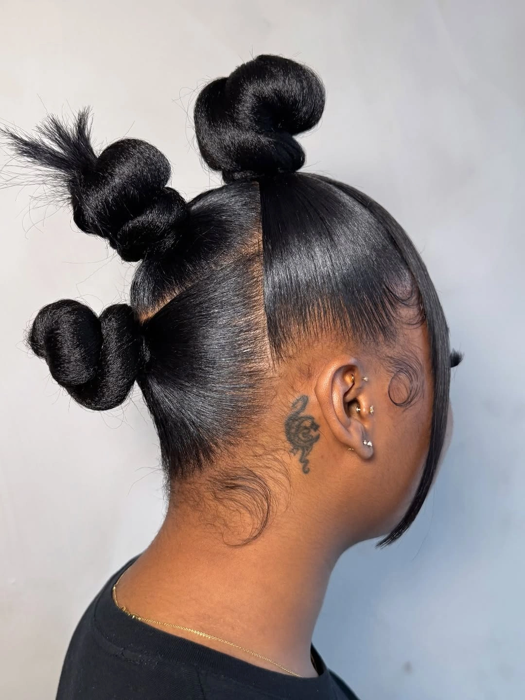 bantu knots hairstyles Minimalist Three Knot Statement