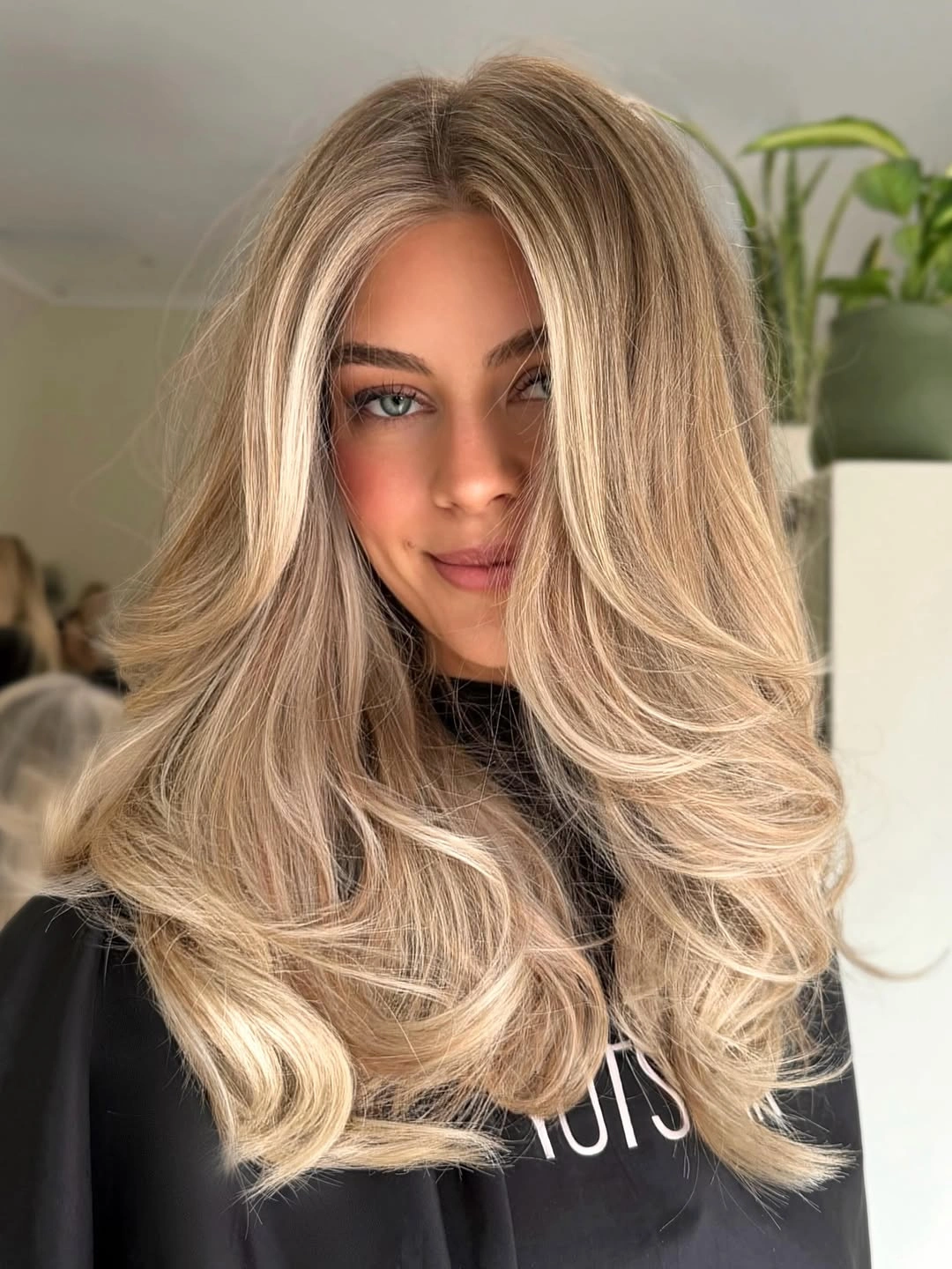 beige blond hair color Creamy Beige Blonde With Airy Volume