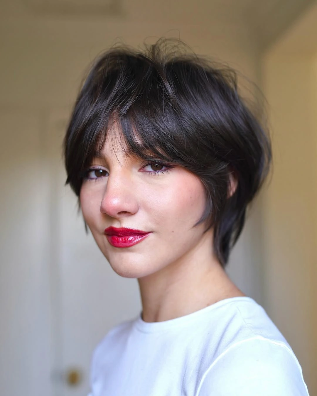 bixie haircut Messy Bixie With Wispy Fringe