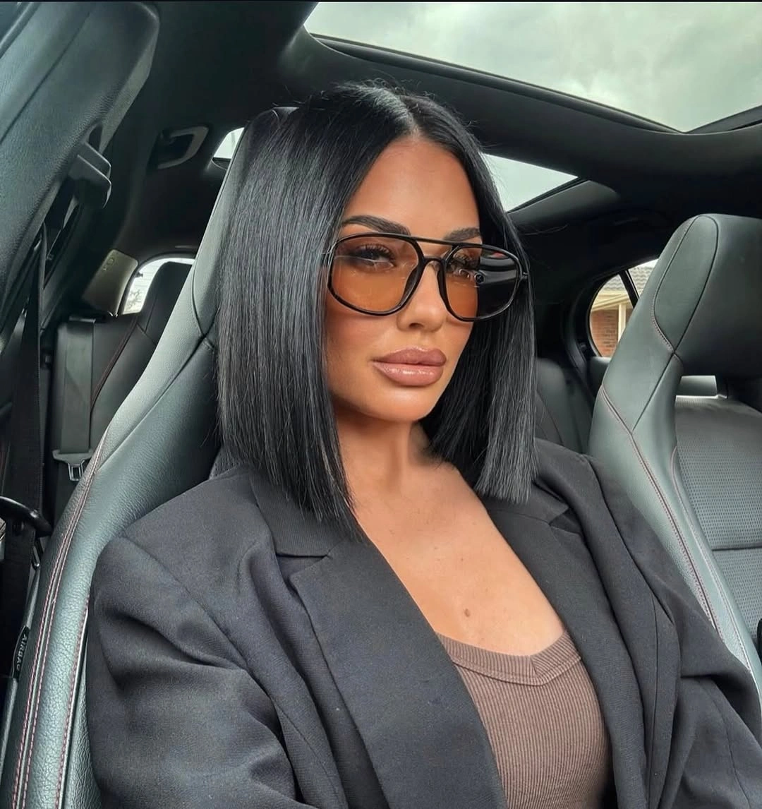 bob hairstyles for black women Classic Sleek Blunt Bob