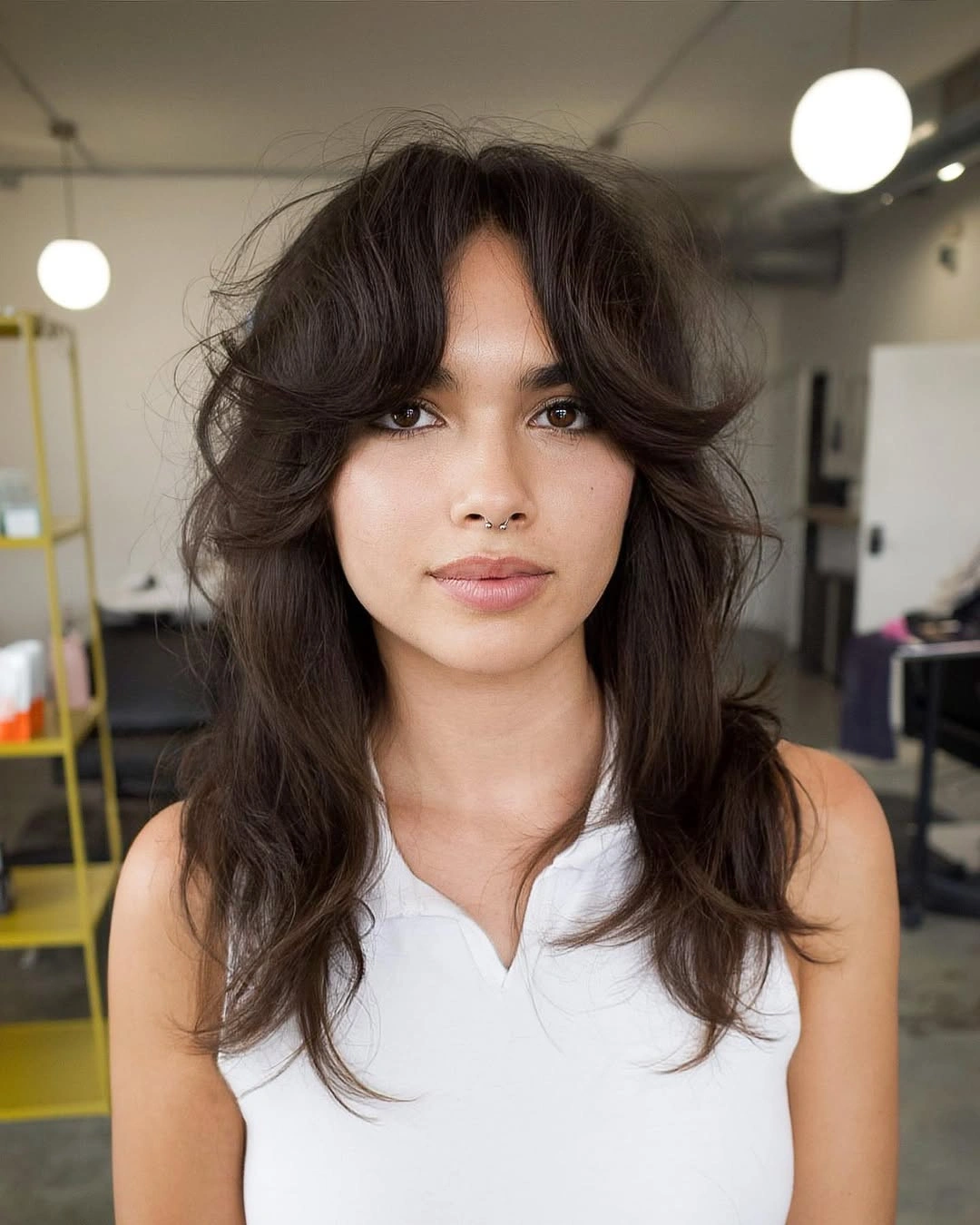 choppy medium layered hair Relaxed Shag Inspired Medium Cut