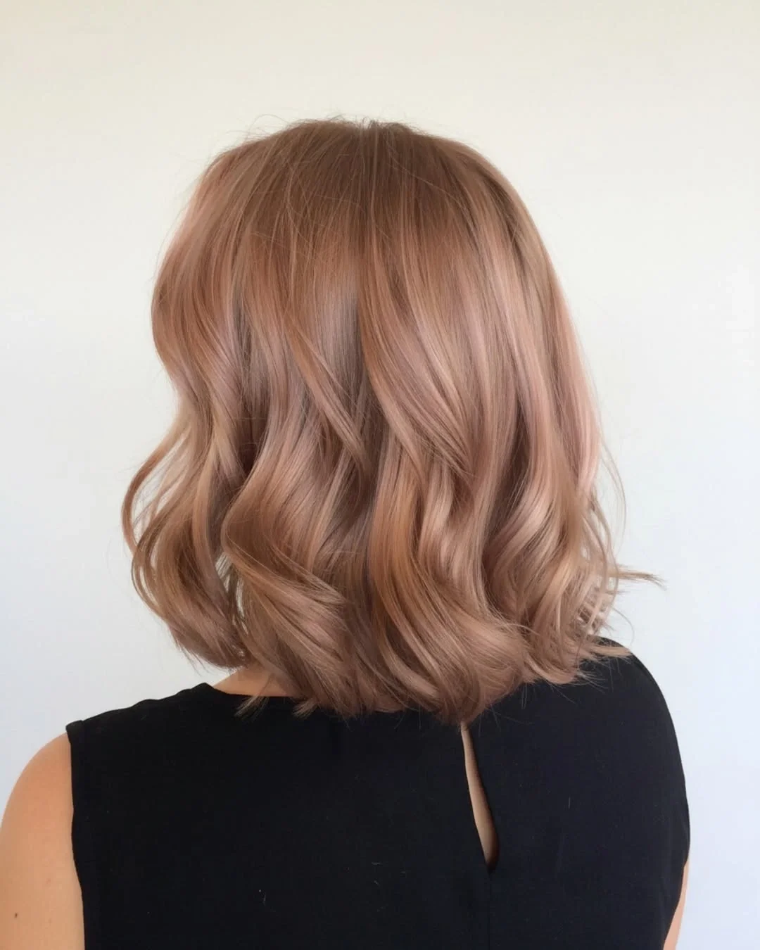 fall blonde hair colour 2026 Champagne Blonde Bob With Soft Caramel Dimension