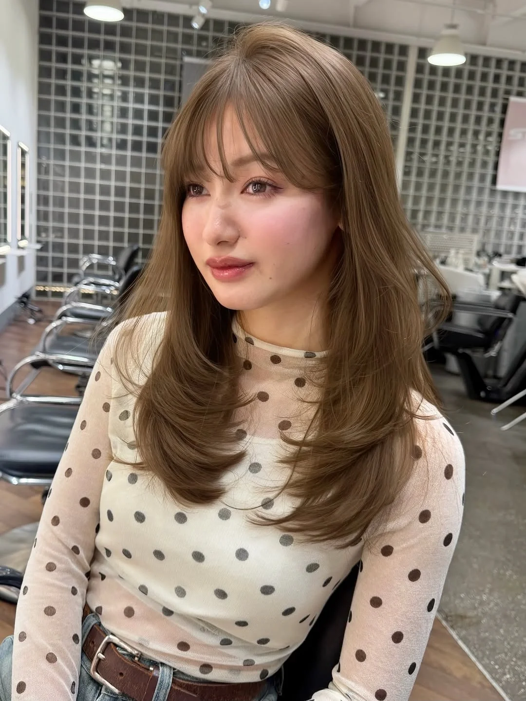 fall blonde hair colour 2026 Soft Dirty Blonde With Airy Curtain Bangs