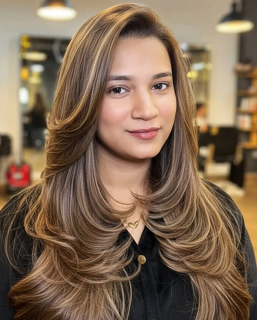 fall blonde hair colour 2026 Mocha Blonde With Low Lights Caramel Highlights
