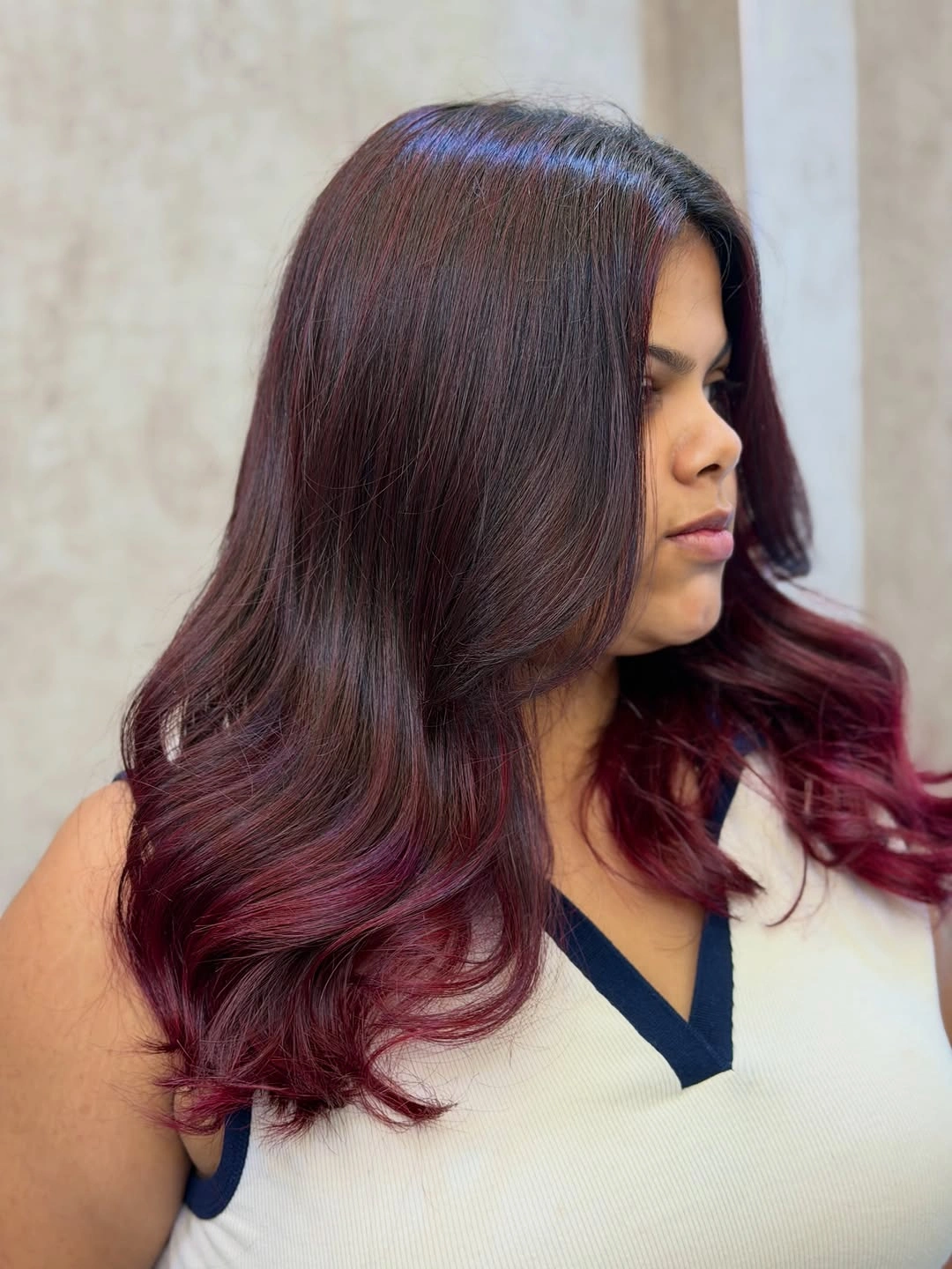 fall brunette hair colour 2026 Black Cherry Brunette With Velvet Shine