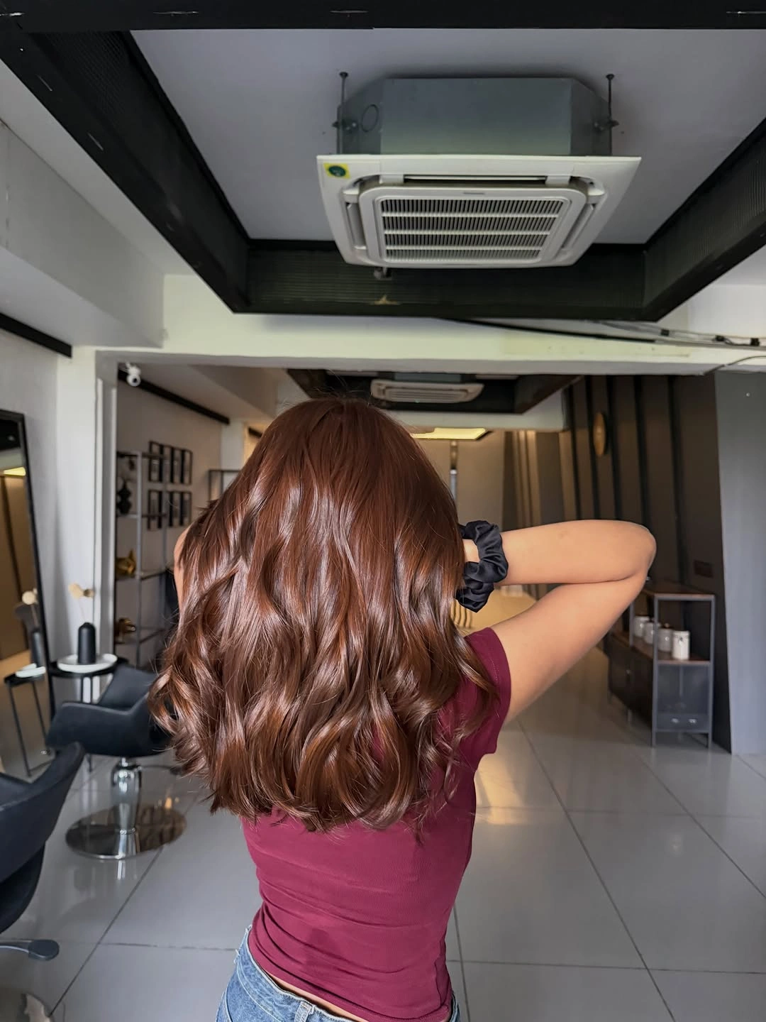 fall brunette hair colour 2026 Warm Cinnamon Brunette With Soft Shoulder Length Layers