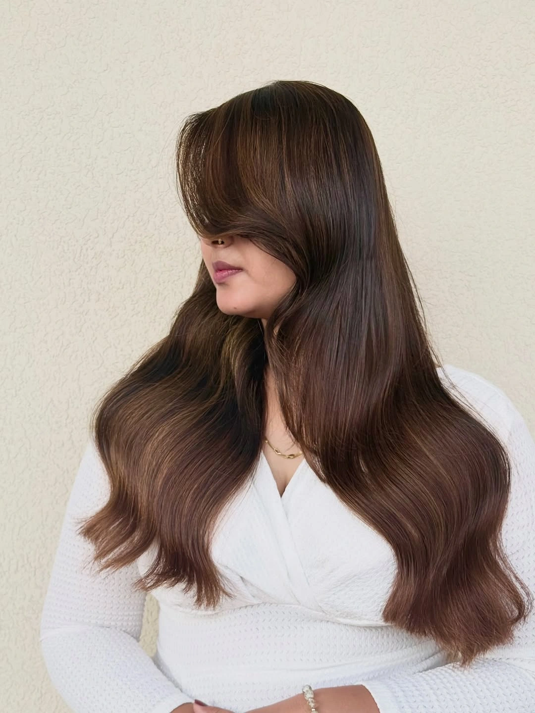 fall brunette hair colour 2026 Rich Chocolate Brunette With Luxe Shine