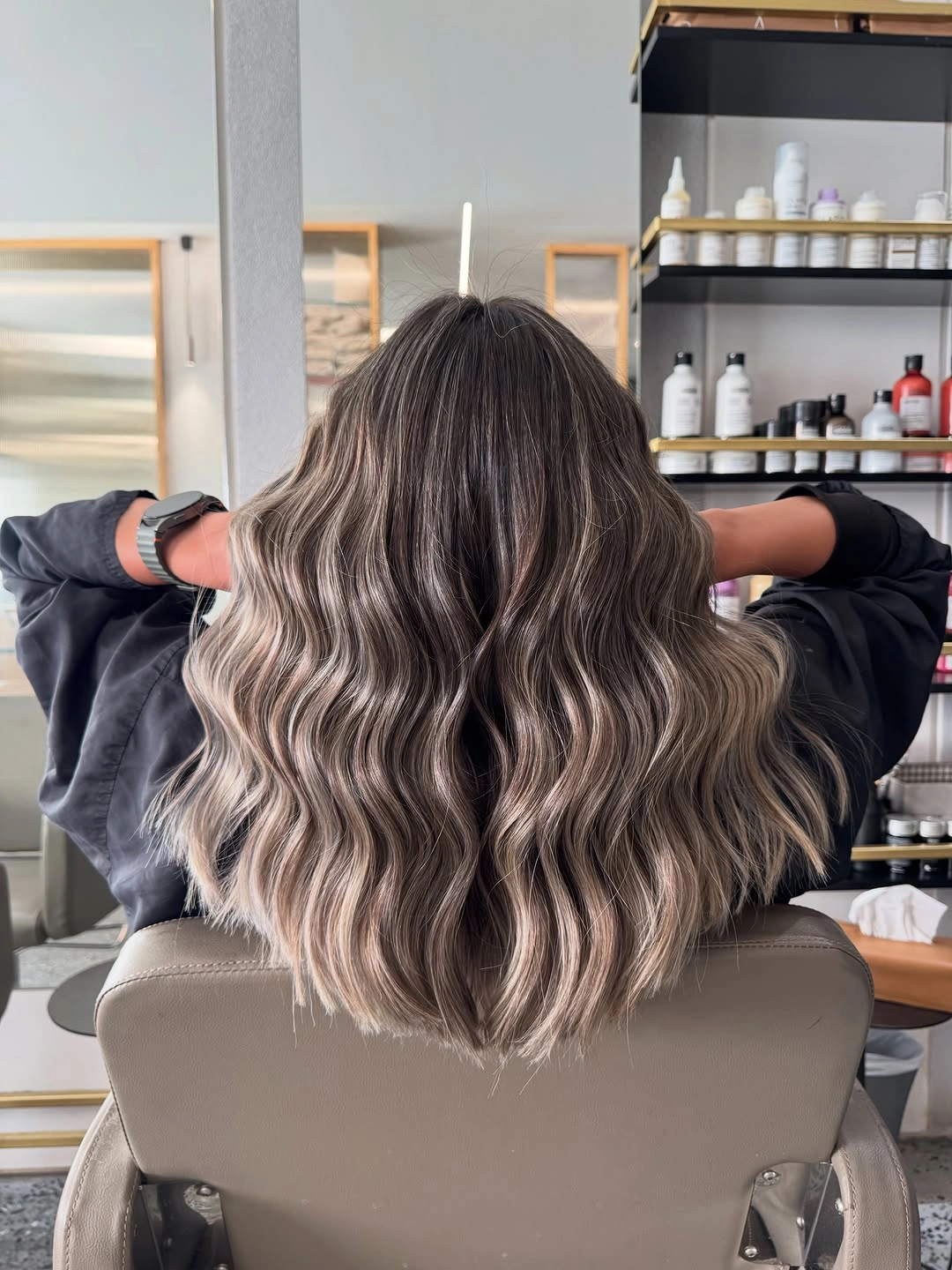 fall brunette hair colour 2026 Ash Brunette With Soft Beige Balayage