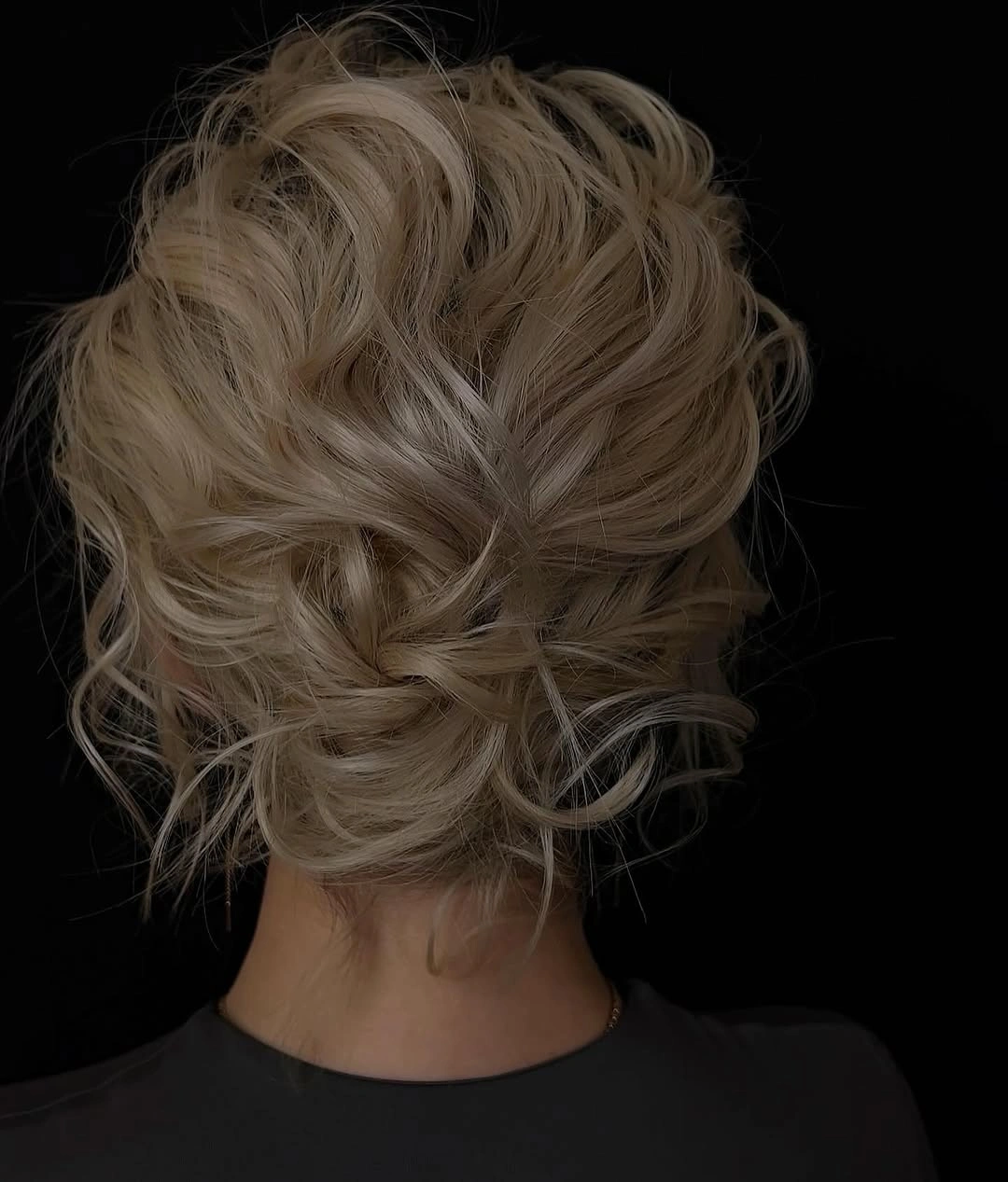 fall hairstyles 2026 Messy Textured Updo With Romantic Volume