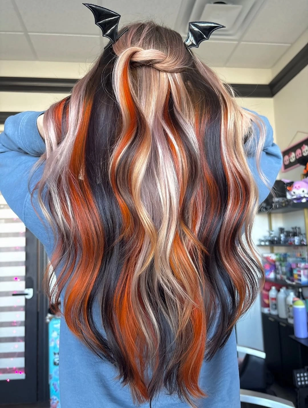 fall hairstyles for long hair 2026 Bold Autumn Ribbon Color Melt