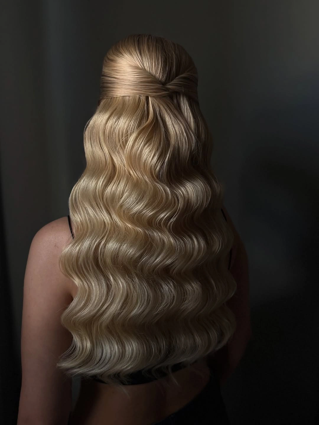 fall hairstyles for long hair 2026 Soft Twisted Half Up Waves