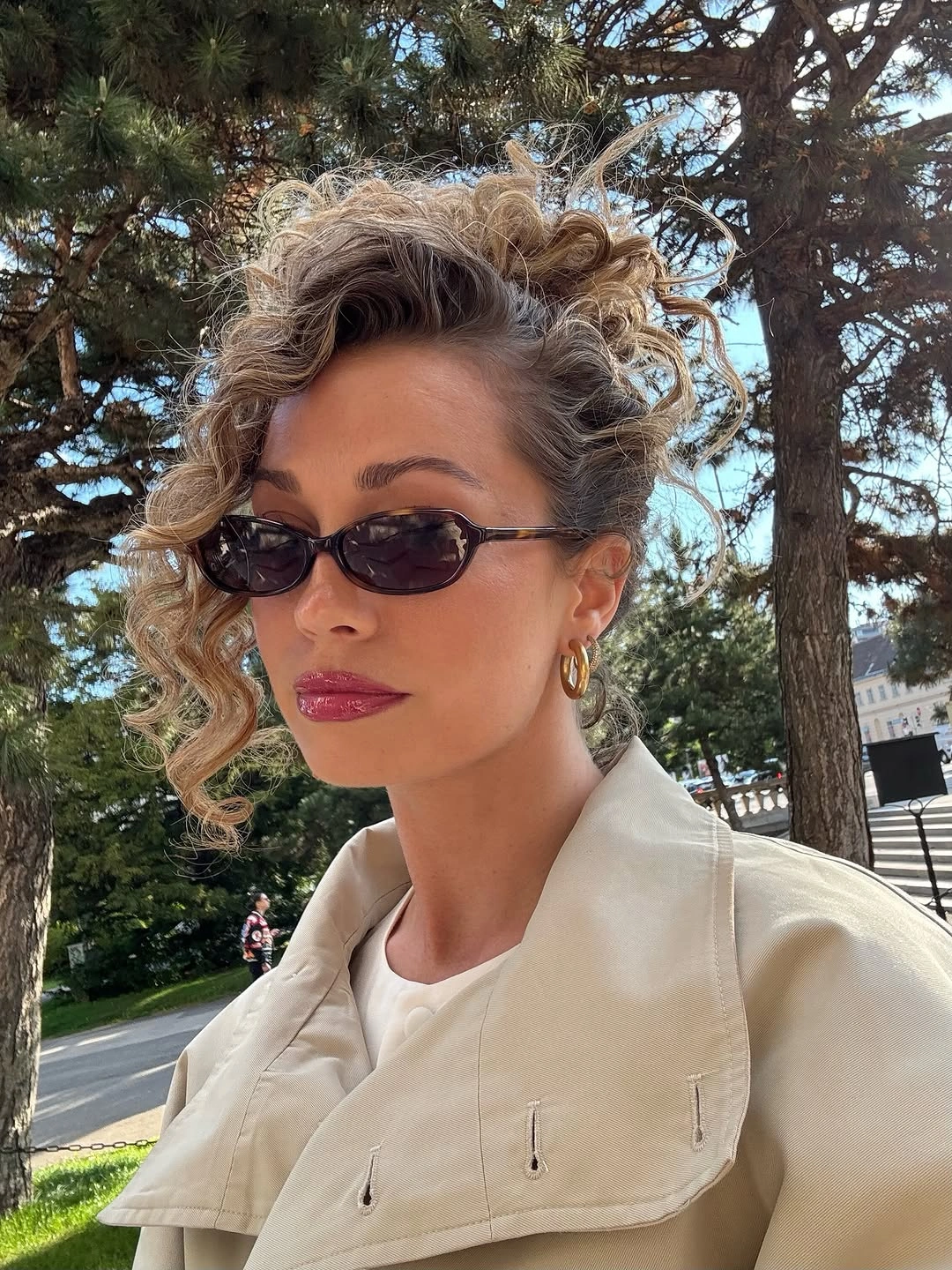 fall hairstyles for office 2026 Soft Curly Office Updo With Volume