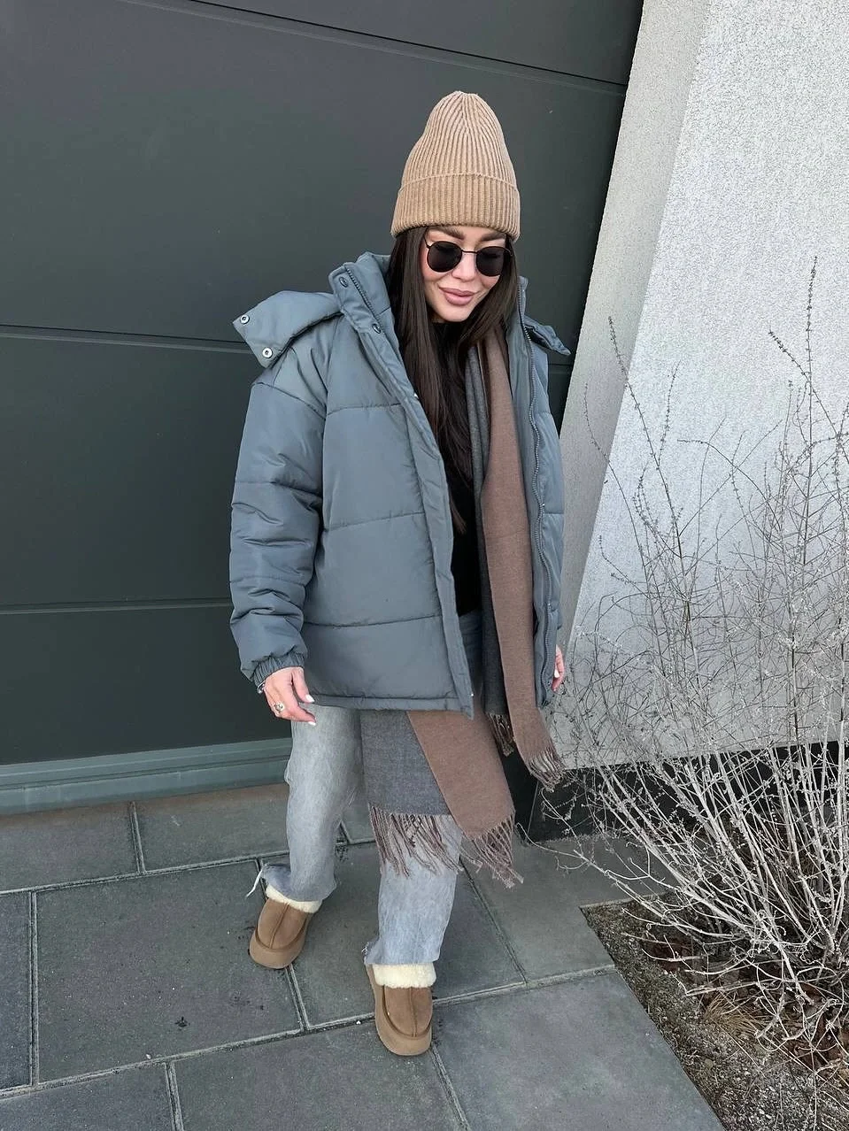 fall jackets outfit 2026 The Neutral Puffer Outfit That Always Looks Cozy
